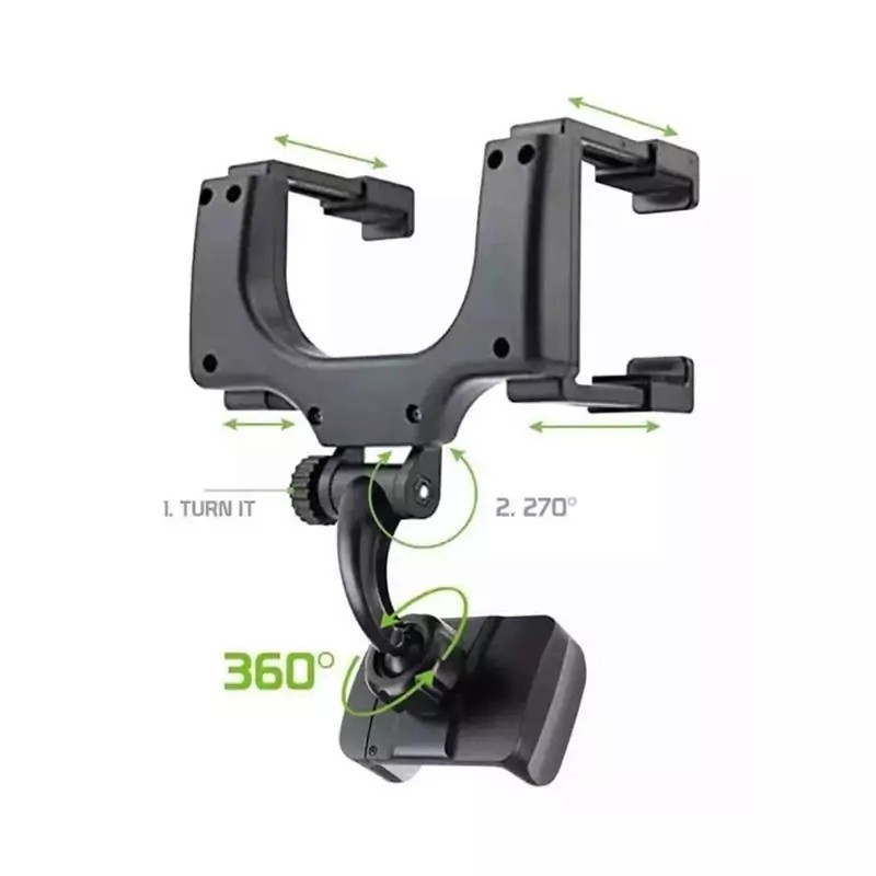 هولدر موبایل آینه ماشین Unlversal Car Rear View Mirror Mount،قابلیت چرخش 360 درجه،ایمنی بالا،نصب آسان،ویژه آینه اتومبیل