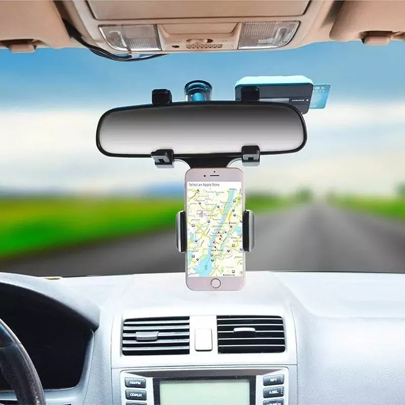 هولدر موبایل آینه ماشین Unlversal Car Rear View Mirror Mount،قابلیت چرخش 360 درجه،ایمنی بالا،نصب آسان،ویژه آینه اتومبیل
