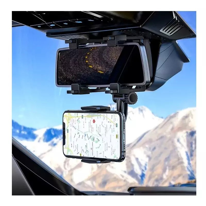 هولدر موبایل آینه ماشین Unlversal Car Rear View Mirror Mount،قابلیت چرخش 360 درجه،ایمنی بالا،نصب آسان،ویژه آینه اتومبیل
