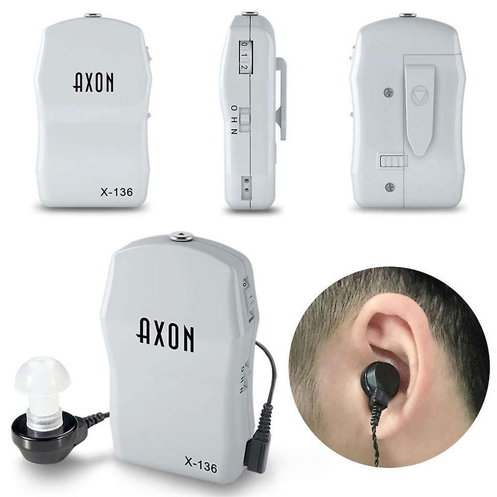 سمعک جیبی برند AXON مدل X-136 بدون نیاز به قالب گیری (پایین ترین قیمت بازار) دارای فرکانس بسیار قوی (کیفیت واقعا عالی)