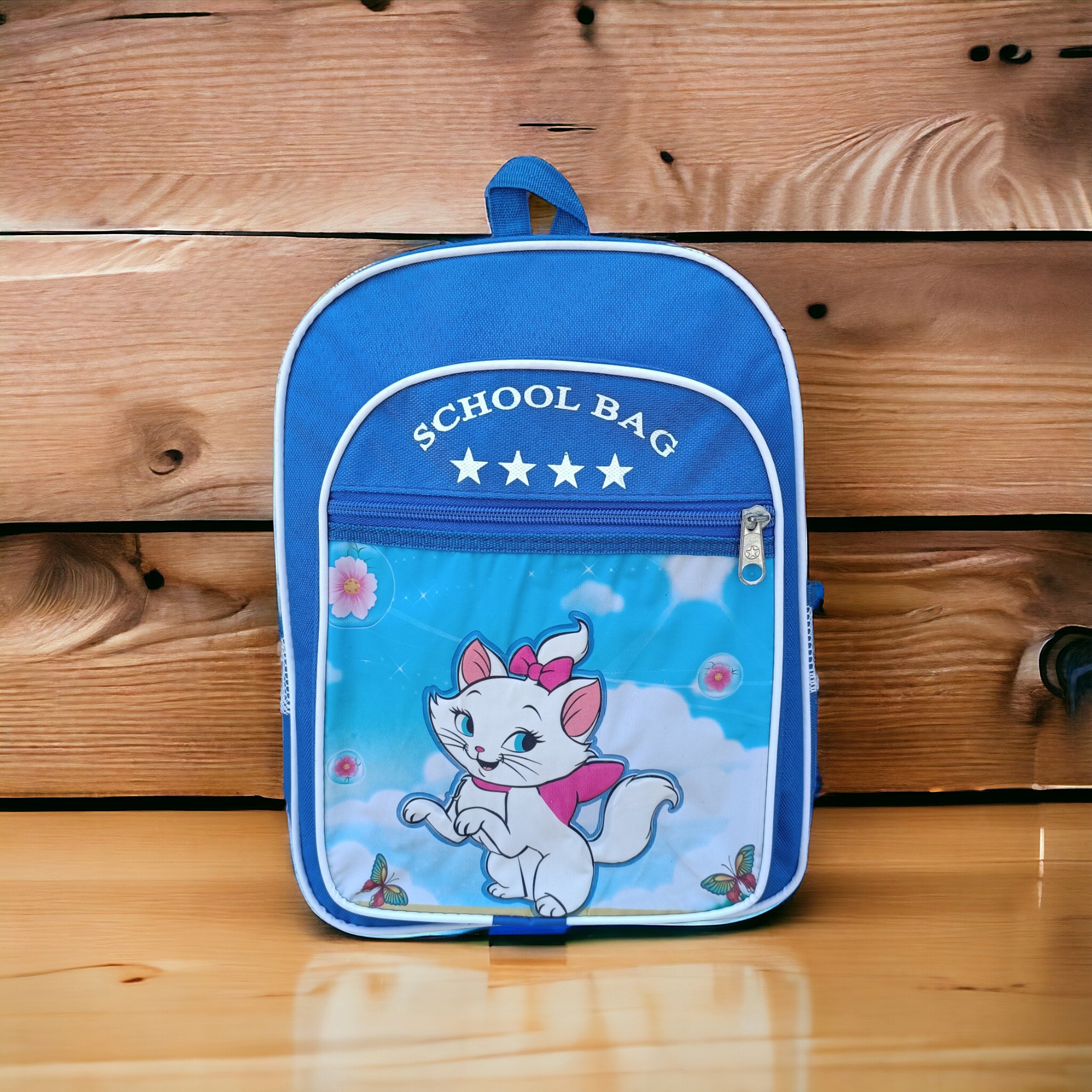 کیف مدرسه ای دو زیپ دخترانه SCHOOL BAG دارای 2 زیپ و 2 جیب توری در کناره کیف،مناسب مقطع ابتدایی (تخفیف ویژه)