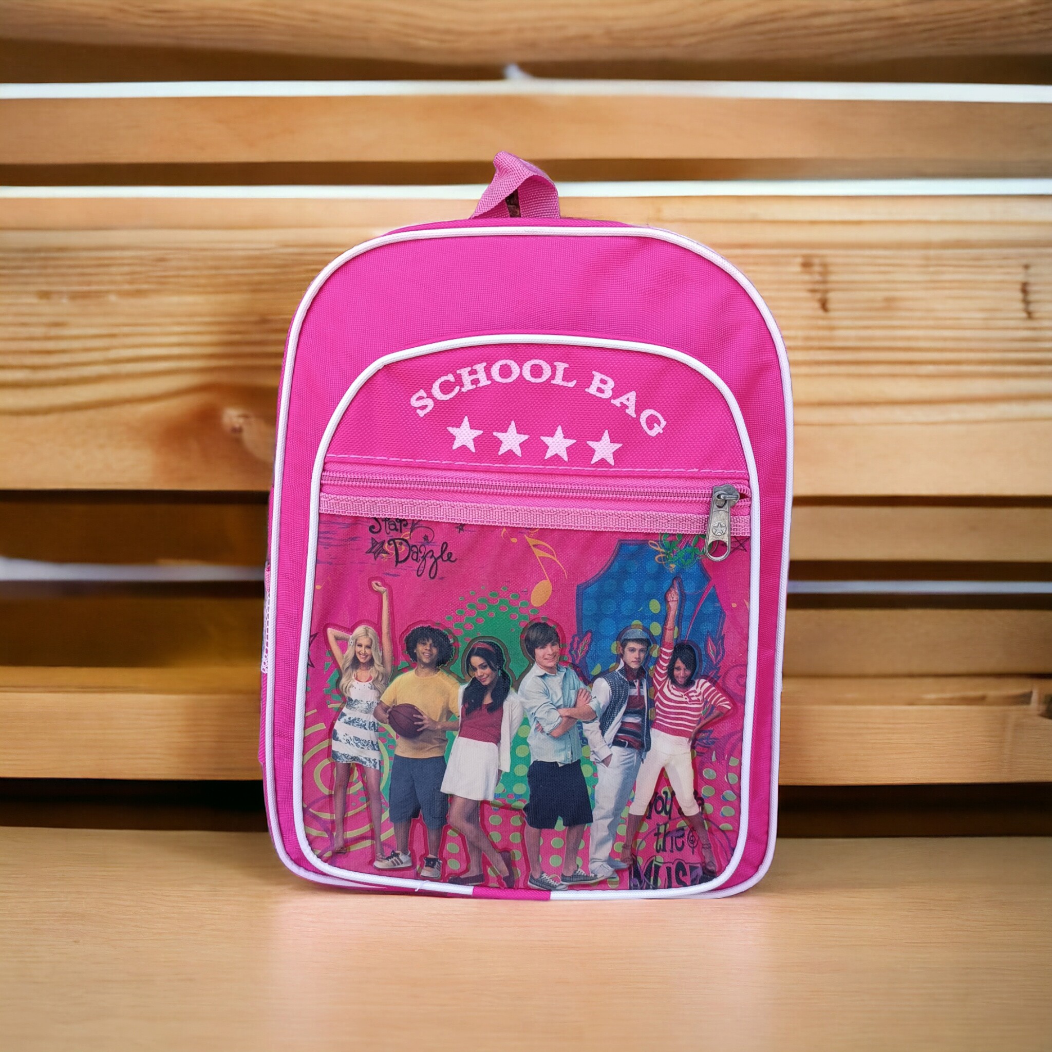 کیف مدرسه ای دو زیپ دخترانه SCHOOL BAG دارای 2 زیپ و 2 جیب توری در کناره کیف،مناسب مقطع ابتدایی (تخفیف ویژه)