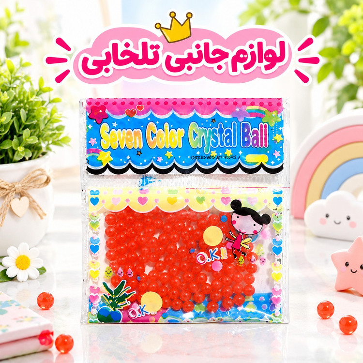 خاک ژله ای تک رنگ مدل Seven Color،مناسب برای سبزه،گلها،گلدان آکواریوم،تنگ آب و... (تخفیف ویژه)