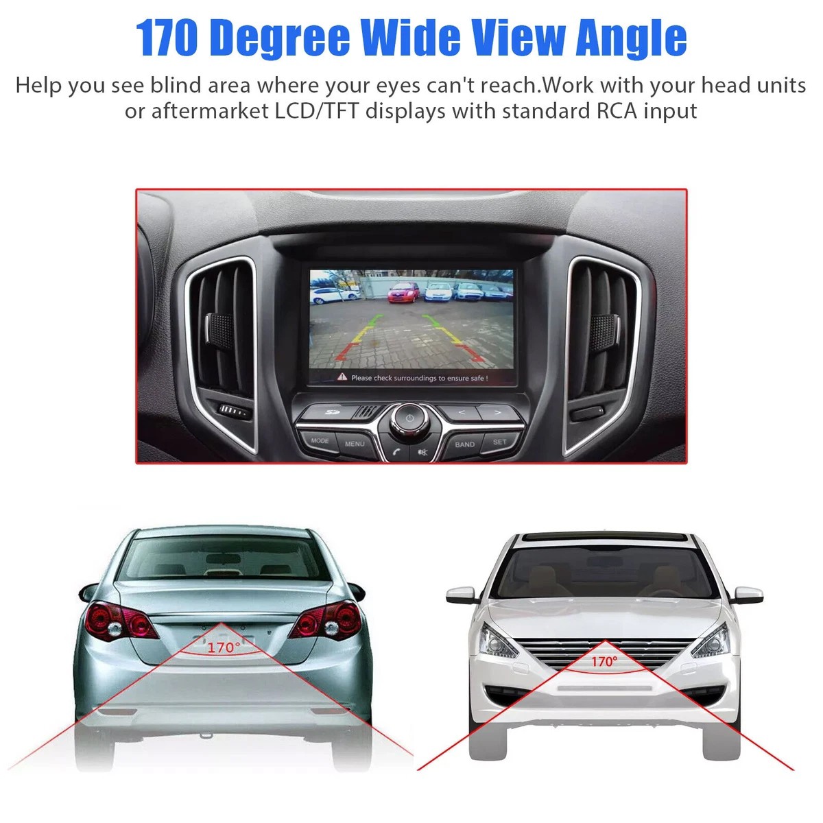 دوربین دنده عقب دو حالته خودرو (روکار و توکار) برند الترا اچ دی CAR CAMERA UHD،مجهز به خط کشی و صفحه رنگی (تخفیف ویژه)