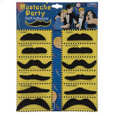 پکیج سیبیل مصنوعی Mustache Party شامل 12 مدل سیبیل فانتزی و بامزه