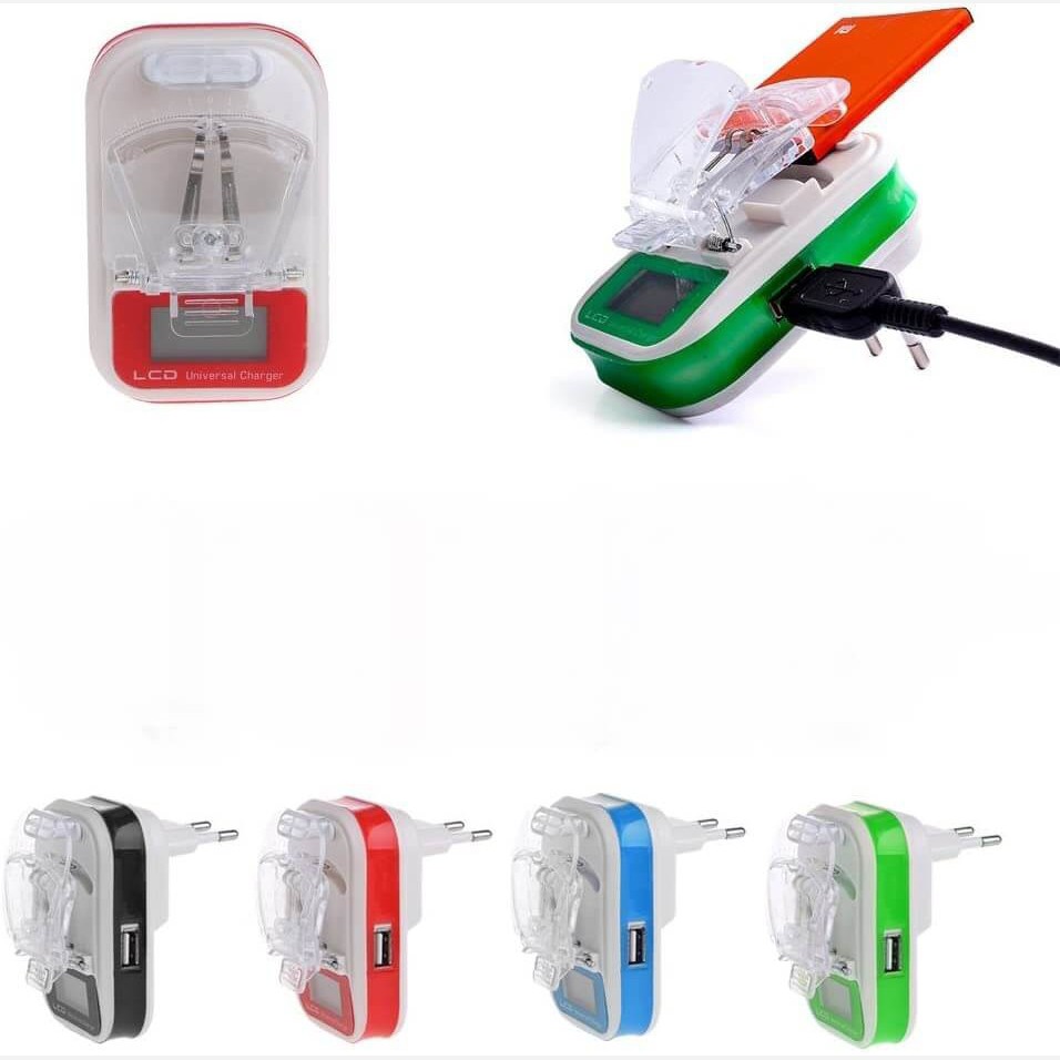 شارژر خرچنگی همه کاره پایه بلند (اورجینال) مدل LCD USB دار،با قابلیت شارژ موبایل از طریق پورت USB (شارژر همه کاره)