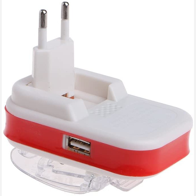 شارژر خرچنگی همه کاره پایه بلند (اورجینال) مدل LCD USB دار،با قابلیت شارژ موبایل از طریق پورت USB (شارژر همه کاره)