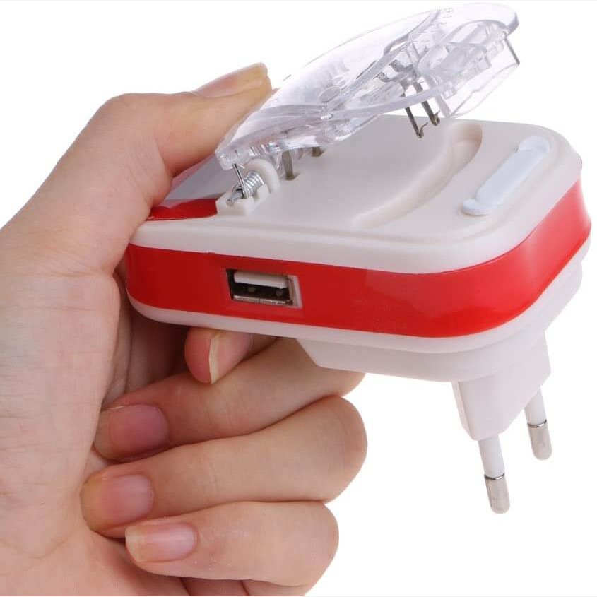 شارژر خرچنگی همه کاره پایه بلند (اورجینال) مدل LCD USB دار،با قابلیت شارژ موبایل از طریق پورت USB (شارژر همه کاره)