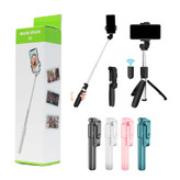 مونوپاد SELFIE STLCK مدل R1 سه پایه دار،دارای ریموت کنترل بلوتوثی،قابلیت چرخش 360 درجه ای براکت،کیفیت فوق العاده عالی