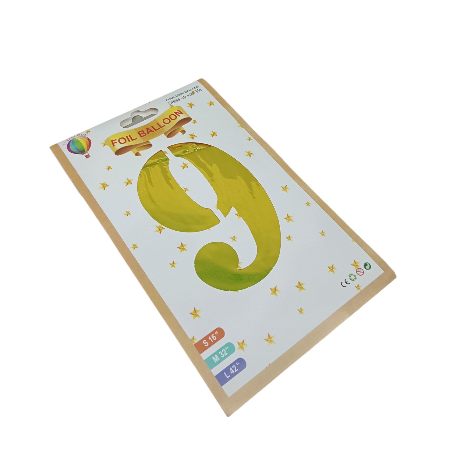 بادکنک فویلی اعداد طلایی سایز 32 اینچ به همراه نی جهت باد کردن و خالی کردن بادکنک،مناسب جشن تولد و جشن سالگرد ازدواج