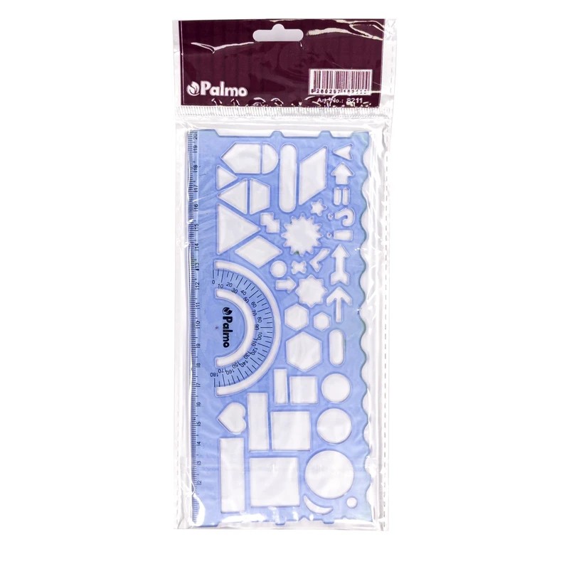 شابلون دوقلو هندسه و حیوانات پالمو مدل palmo 8211 دارای جنس نشکن و قابل انعطاف،دارای جنس شفاف،مجموعه 2 عددی