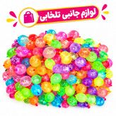 بادکنک لامپی با رنگ های متنوع و زنده،مناسب تزئینات جشن و...،مخصوص آب بازی بسته 500 عددی (تخفیف ویژه)