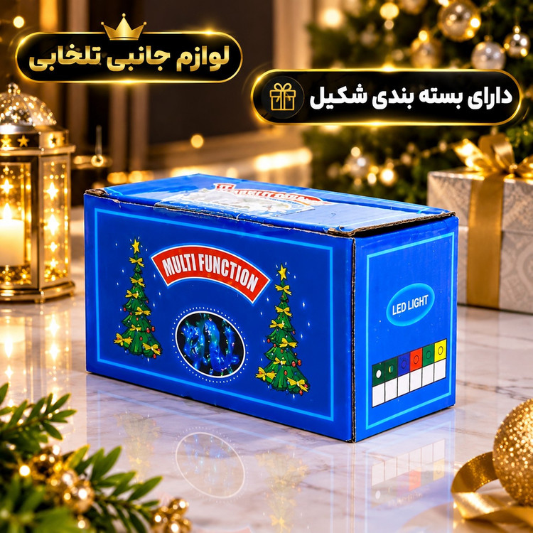 ریسه ال ای دی مهتابی به طول 9 متر،دارای 100 لامپ LED،دارای ریموت کنترل،دارای 8 حالت نوردهی کند،تند،چشمک زن،ثابت و ...