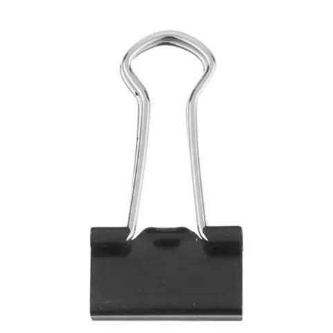 گیره کاغذ پنتر سایز 20 میلی متر،گیره دوبل مشکی،گیره روسری کتابی،گیره کاغذ کلیپسی،گیره دوبل کلاسوری (بسته 1 عددی)