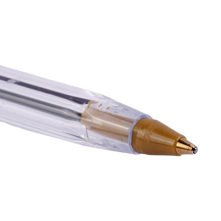 خودکار بیک 1 میلی متر Cristal Medium دارای نوک ساچمه ای،بدنه پلاستیکی و درپوش گیره ای (بسته 1 عددی)