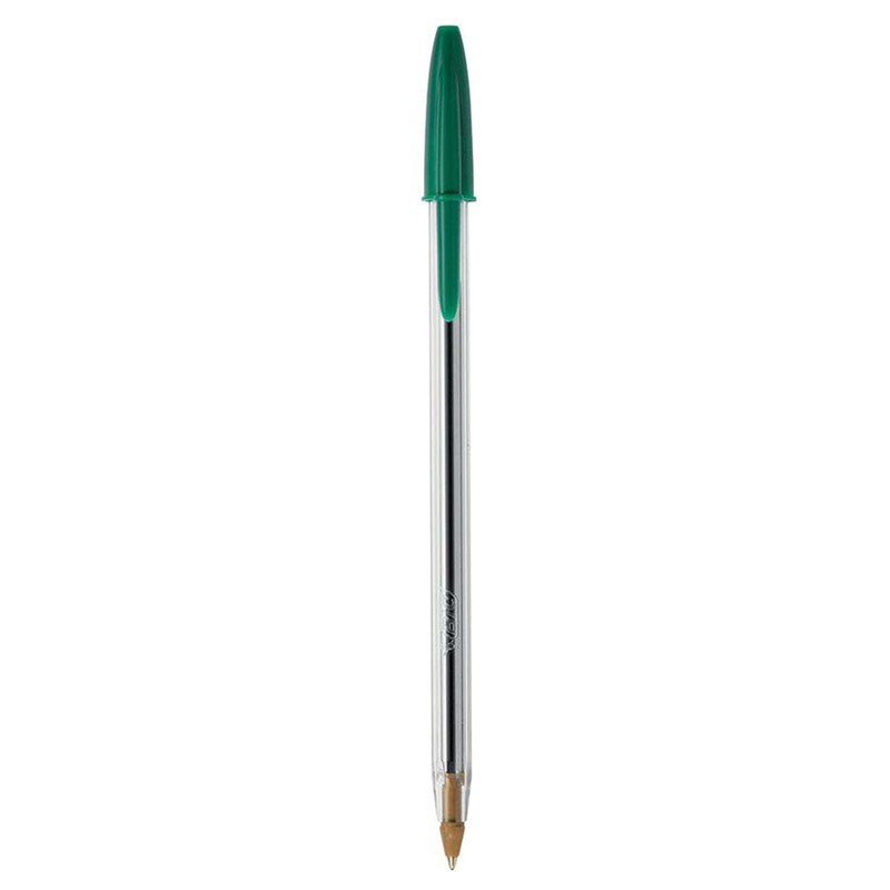 خودکار بیک 1 میلی متر Cristal Medium دارای نوک ساچمه ای،بدنه پلاستیکی و درپوش گیره ای (بسته 1 عددی)