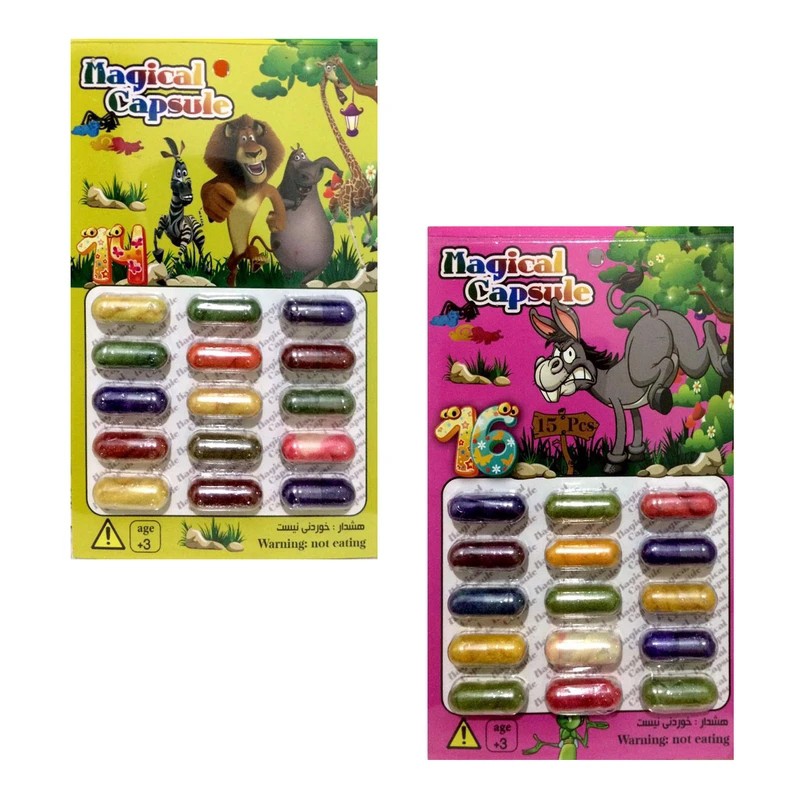 ابزار شوخی مدل لوبیای سحر آمیز (کپسول جادویی) MAGIC BEAN یک ورق 15 عددی (تخفیف ویژه)