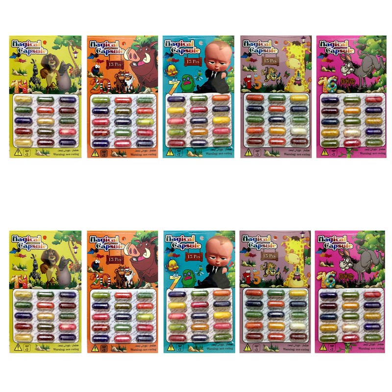 ابزار شوخی مدل لوبیای سحر آمیز (کپسول جادویی) MAGIC BEAN یک ورق 15 عددی (تخفیف ویژه)