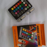 لامپ ریموت دار چراغ کوچک خودرو (RGB) مدل Multi Color،لامپ مولتی کالر ریموت دار 6 SMD ژله ای (تخفیف ویژه)