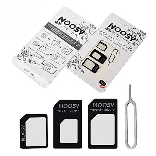 پکیج تبدیل سیم کارت های نانو و میکرو به استاندارد Noosy همراه با سوزن،پایین ترین قیمت بازار (تخفیف ویژه)