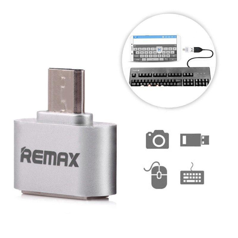 تبدیل او تی جی OTG فلزی میکرو به USB مدل ریمکس،دارای طراحی مات و کلاسیک،طراحی کوچک و جمع و جور،حمل آسان (تبدیل otg)