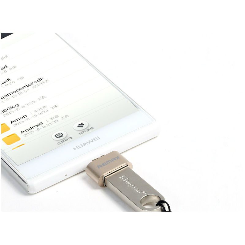تبدیل او تی جی OTG فلزی میکرو به USB مدل ریمکس،دارای طراحی مات و کلاسیک،طراحی کوچک و جمع و جور،حمل آسان (تبدیل otg)