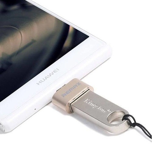 تبدیل او تی جی OTG فلزی میکرو به USB مدل ریمکس،دارای طراحی مات و کلاسیک،طراحی کوچک و جمع و جور،حمل آسان (تبدیل otg)