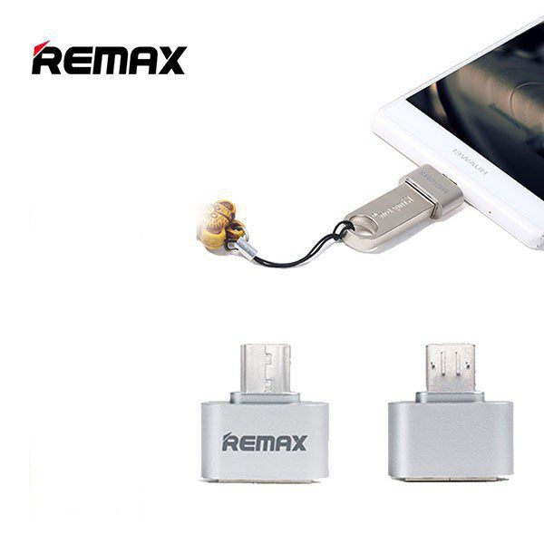 تبدیل او تی جی OTG فلزی میکرو به USB مدل ریمکس،دارای طراحی مات و کلاسیک،طراحی کوچک و جمع و جور،حمل آسان (تبدیل otg)