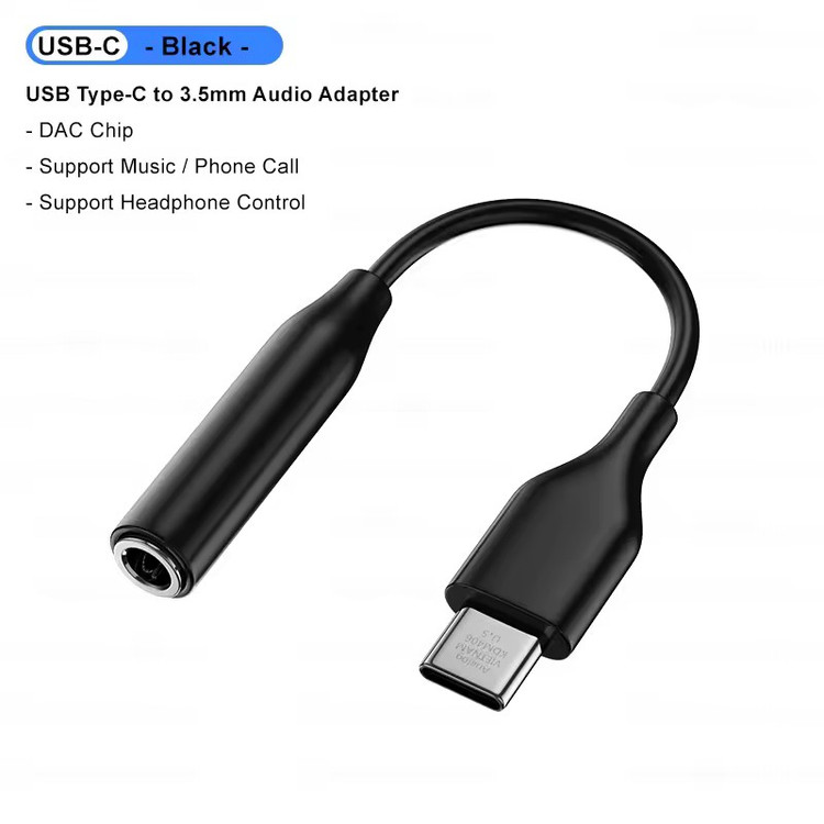 تبدیل Type-C به جک 3.5 میلیمتری (AUX)،مناسب اتصال انواع هدفون و هندزفری به موبایل و تبلت دارای پورت Type-C (کیفیت عالی)