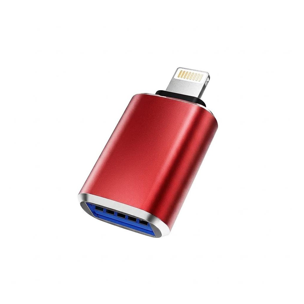 مبدل USB به لایتنینگ مدل Sinee 2019،او تی جی لایتنینگ OTG،پشتیبانی از هاب USB،کیفیت فوق العاده عالی،(تبدیل otg آیفون)