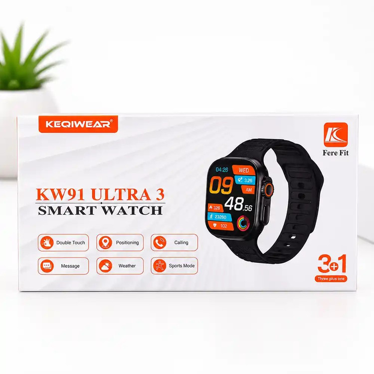 ساعت هوشمند مدلkw91 ultra 3 بسته 6 عددی