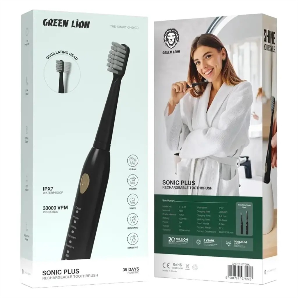 مسواک شارژی سونیک گرین لاین green lion
