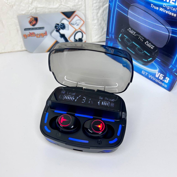 ایرپاد بلوتوثی پاور بانک دار کیفیت عالی رقص نور RGB مناسب مکالمه و موریک