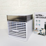 مینی کولر آبی رومیزی جدید هفت رنگ LED مه پاش کولر مینی مدل Ultra Air cooler با کیفیت عالی (هزینه ارسال پس کرایه)