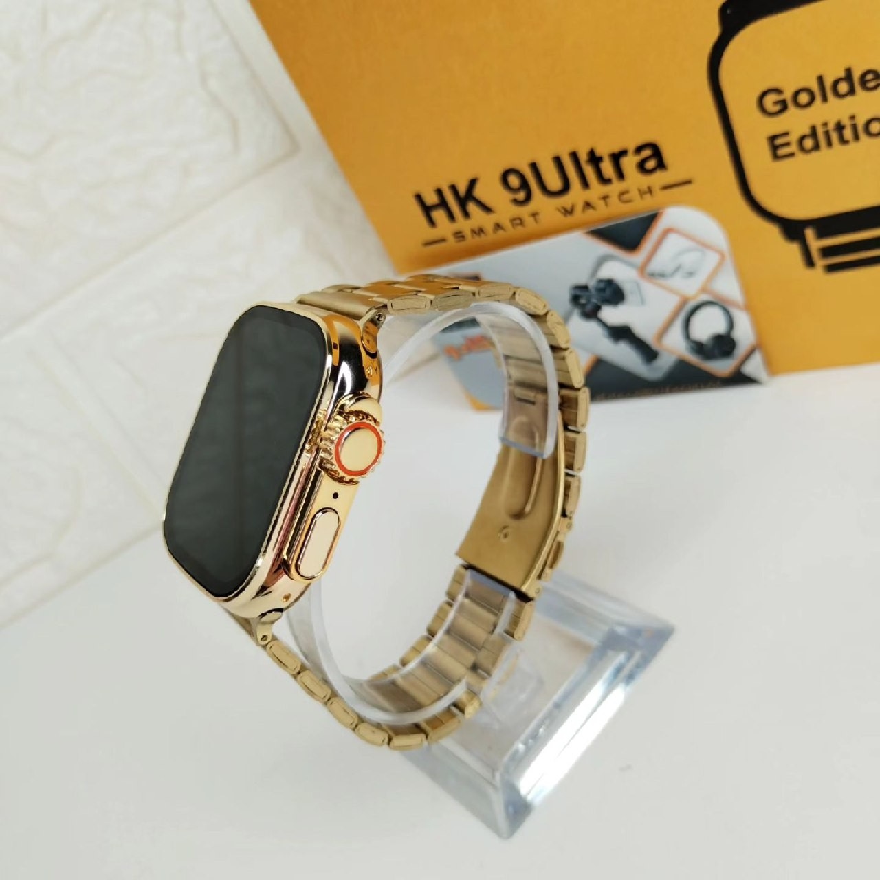 ساعت هوشمند مدل Hk9 Ultra Gold اسمارت واچ هوشمند طلایی همراه با ضمانت