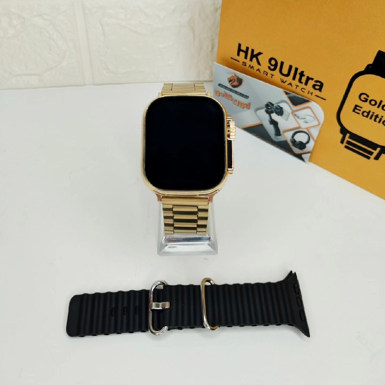 ساعت هوشمند مدل Hk9 Ultra Gold اسمارت واچ هوشمند طلایی همراه با ضمانت