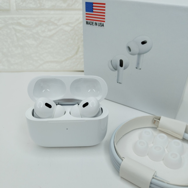 ایرپاد پرو 2 اپل اروجینال ساخته شده در آمریکا دارای اسپیکر کیفیت صدا و بیس عالی Airpodspro2