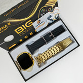 ساعت هوشمند Ultra 2 Gold اسمارت واچ طلایی دو بند همراه با ضمانت