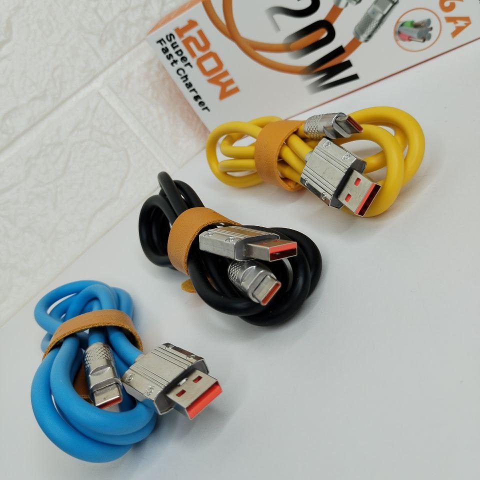 کابل شارژ ژله ای 120W فست شارژ تایپ C مناسب انواع گوشی