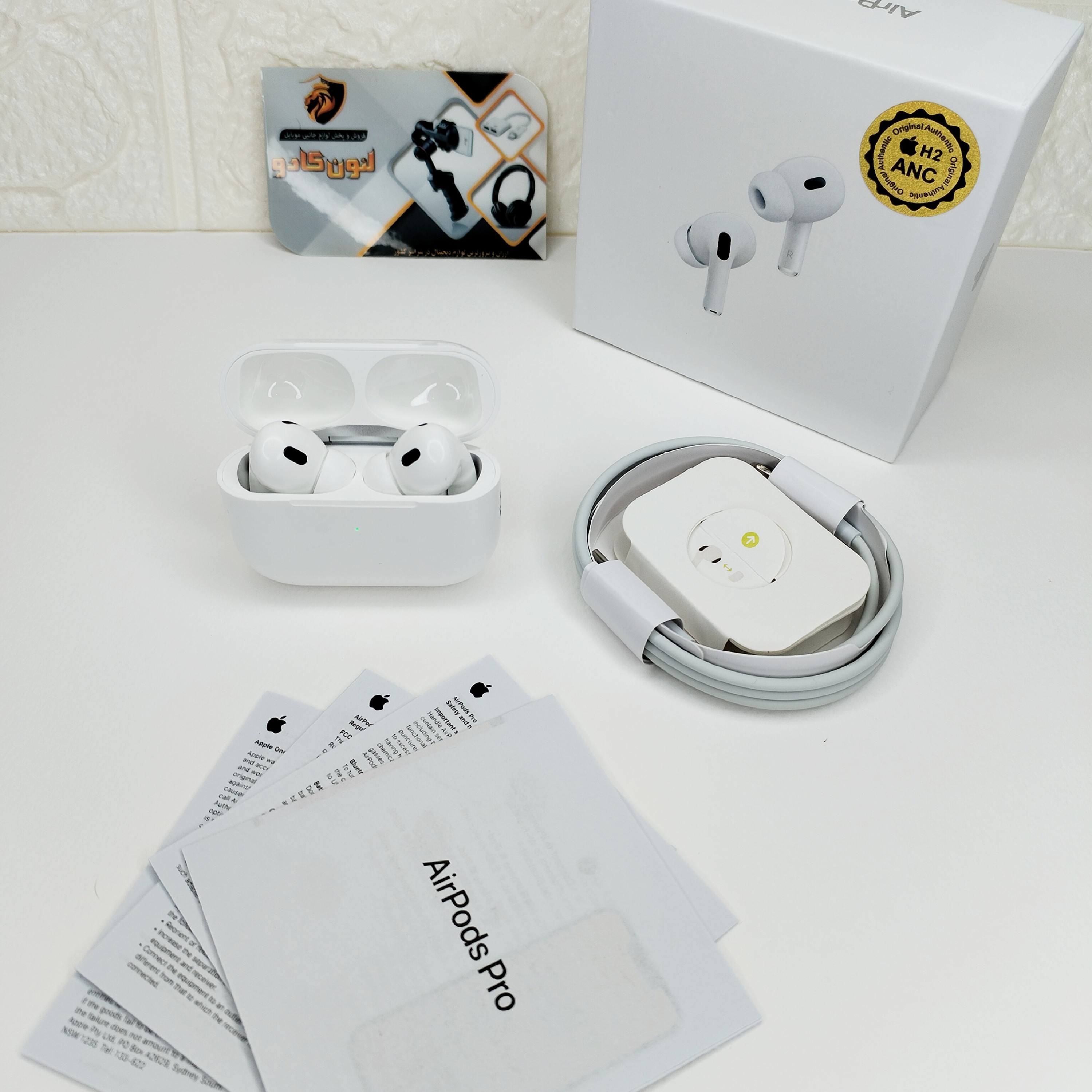 ایرپاد پرو 2 ANC H2 AirPods Pro سریال دار اورجینال بیس عالی کیفیت محشر ایرپادپرو هندزفری بلوتوثی