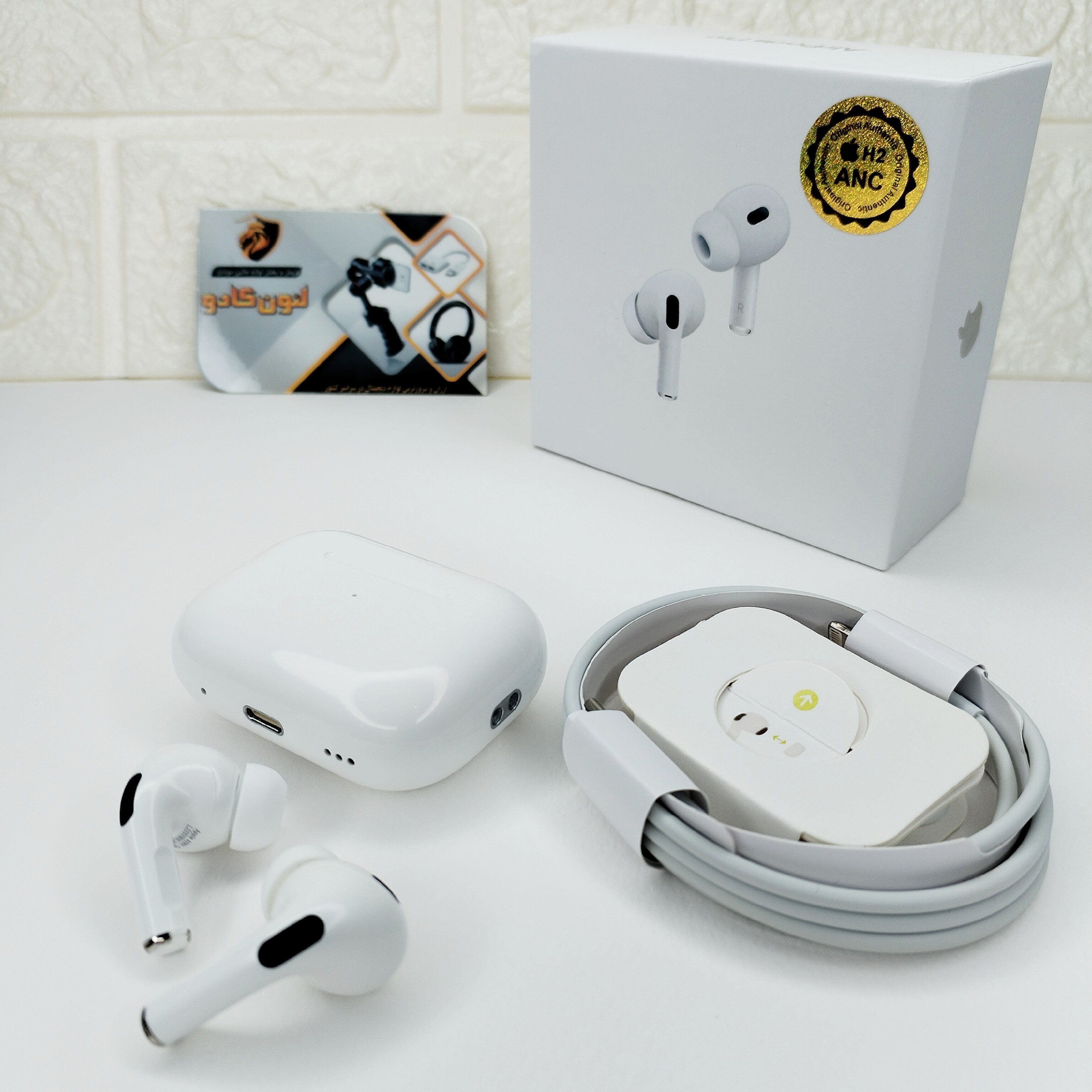 ایرپاد پرو 2 ANC H2 AirPods Pro سریال دار اورجینال بیس عالی کیفیت محشر ایرپادپرو هندزفری بلوتوثی