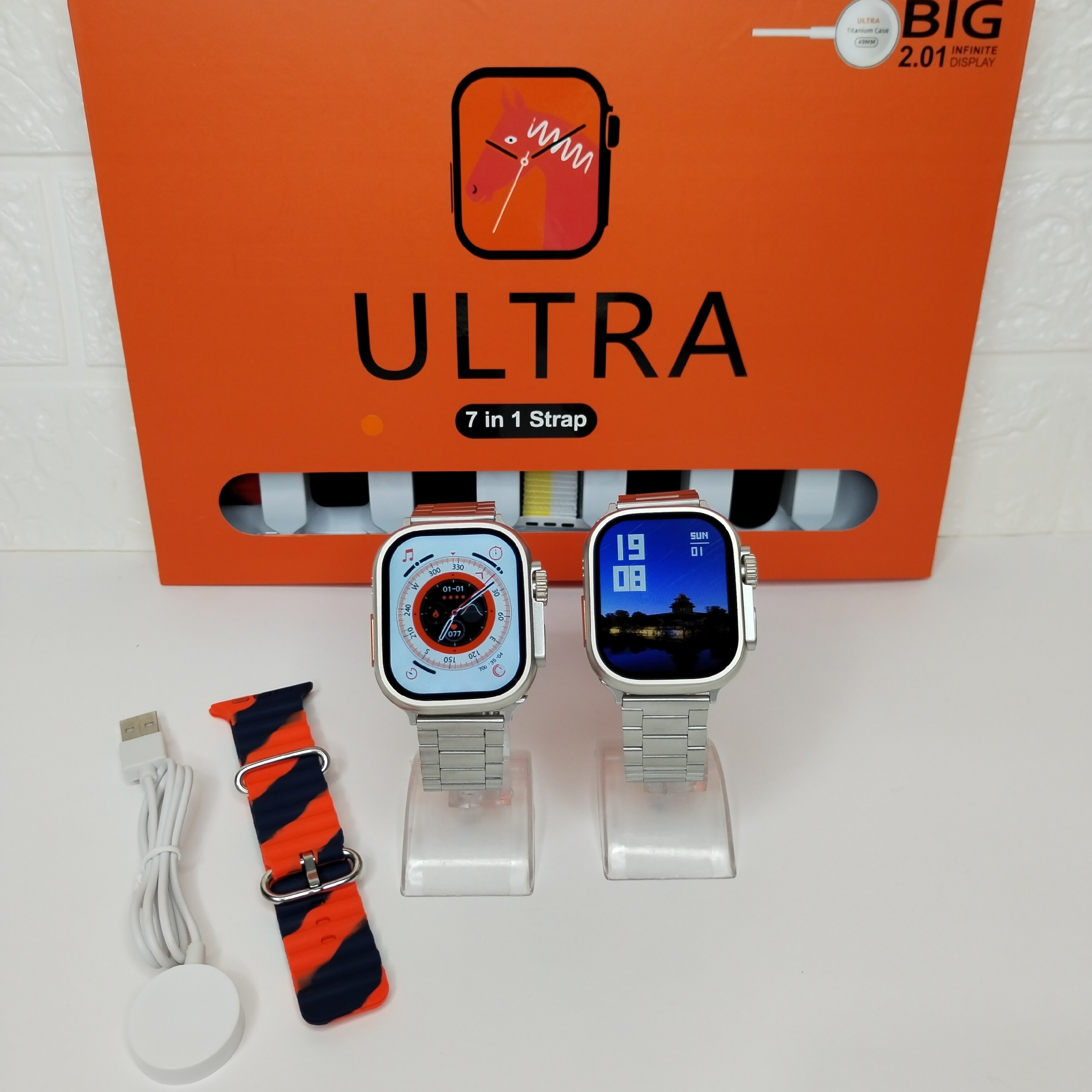 ساعت هوشمند اپل واچ مدل ULTRA MAX 7 IN 1 هفت بند فروش به صورت تکی به قیمت عمده
