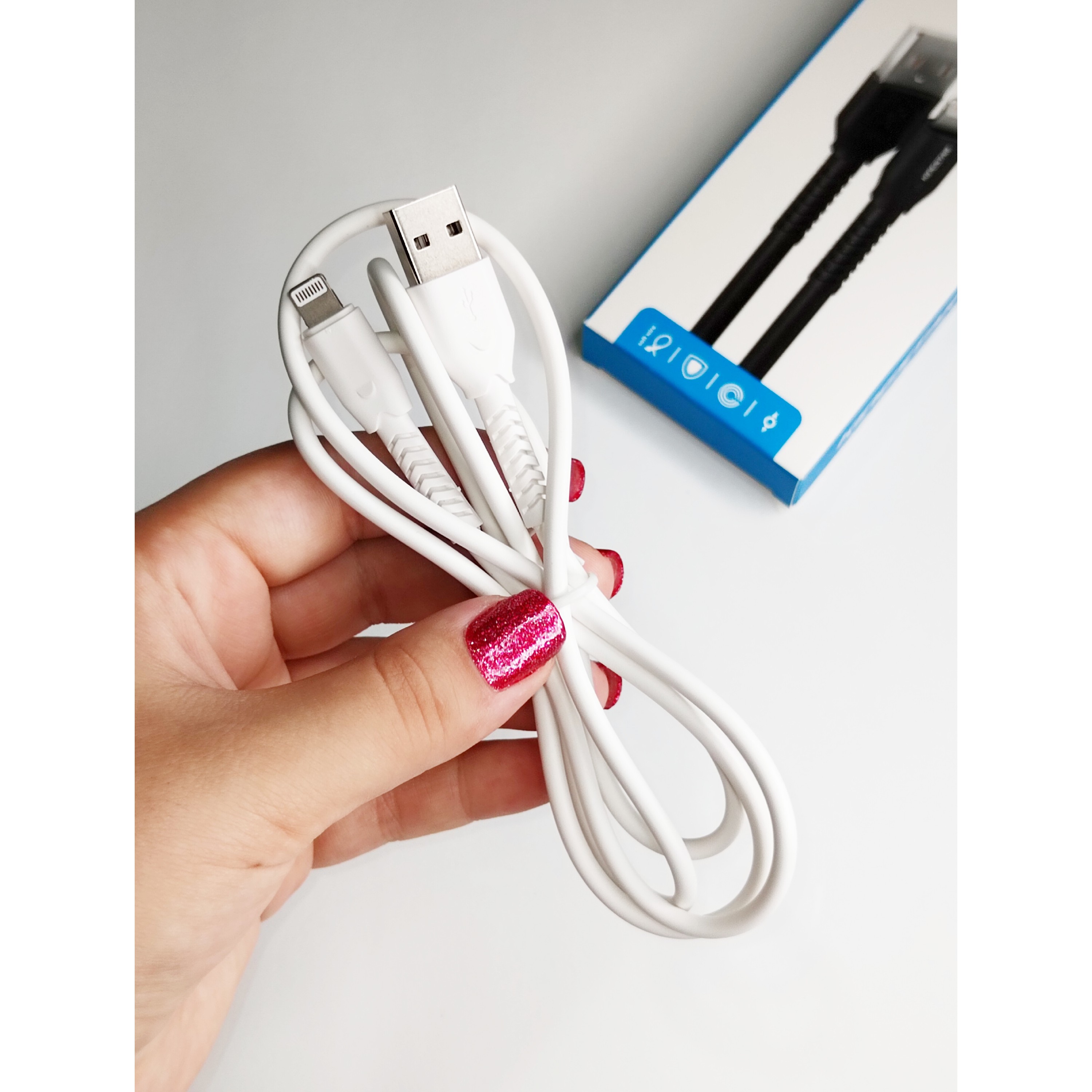 کابل شارژ آیفون 2.1A 1.1M اپل لایتینگ شارژر