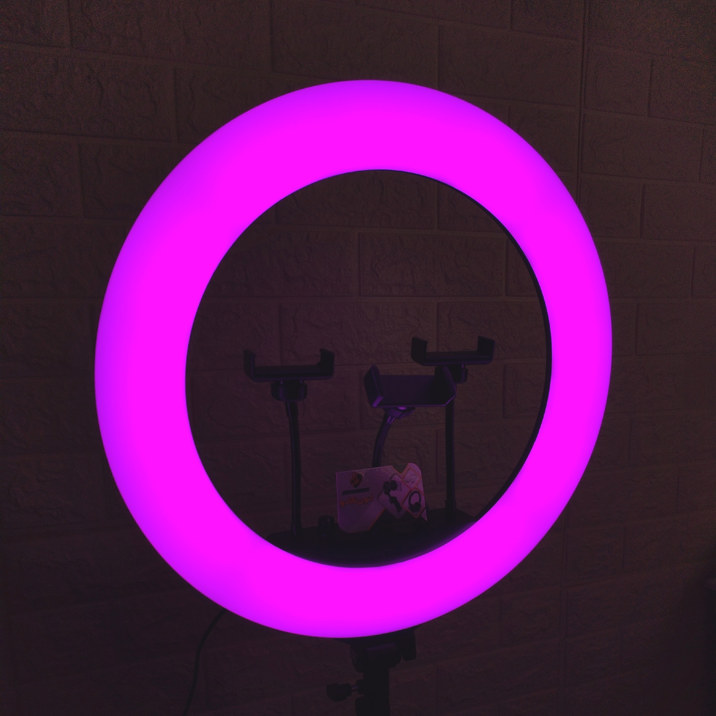 رینگ لایت RGB سایز 45 ریموت دار به همراه پایه 2 متری طیف رنگی فول