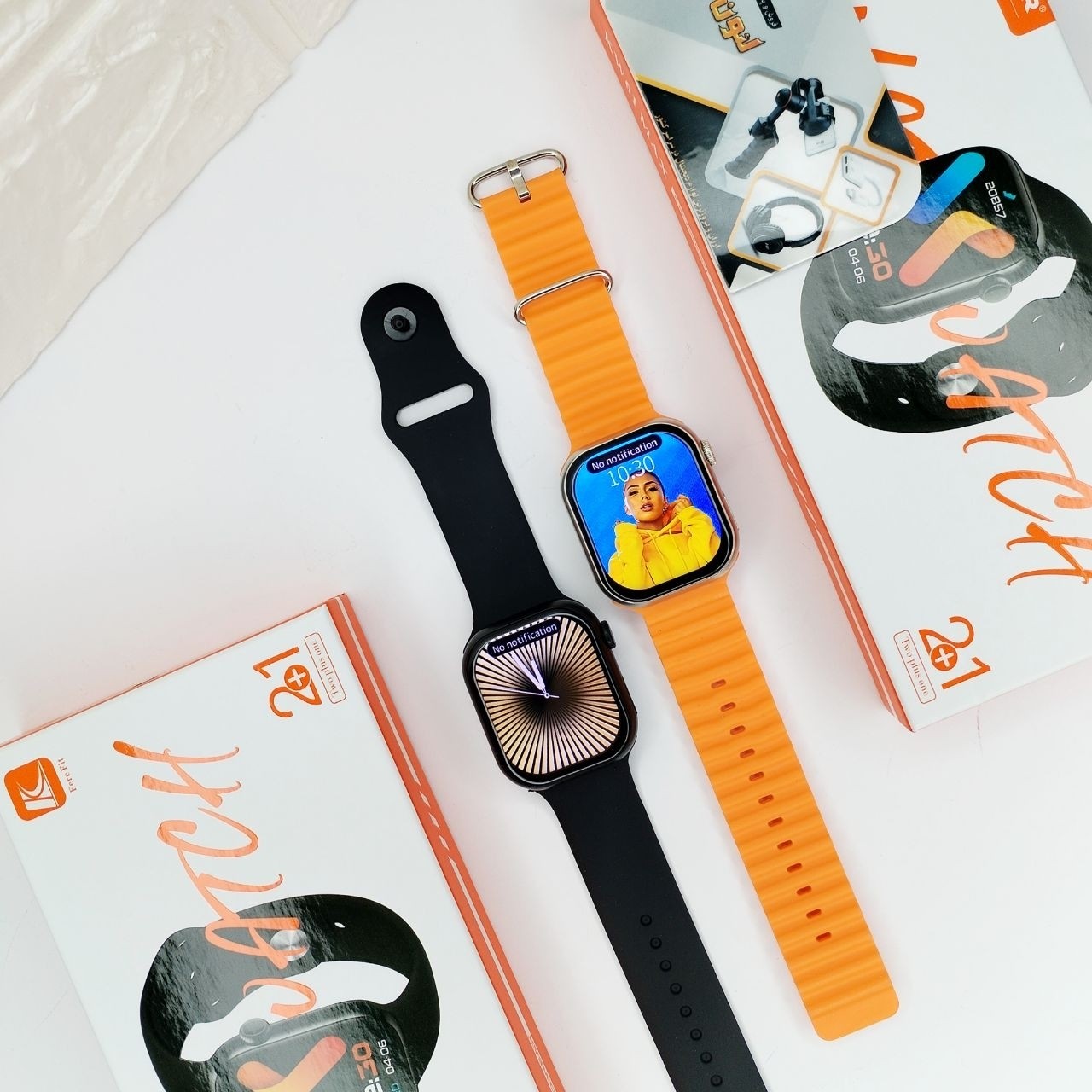 ساعت هوشمند 2 بند KEQIWEAR سری 10 کیفیت فوق العاده
