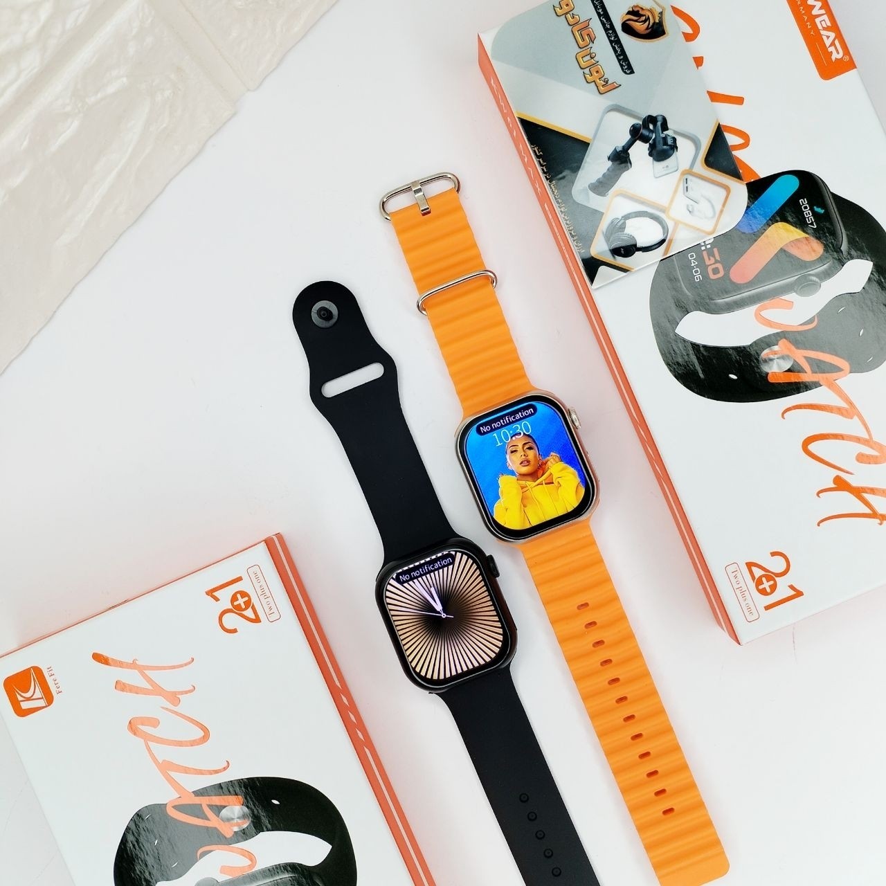 ساعت هوشمند 2 بند KEQIWEAR سری 10 کیفیت فوق العاده