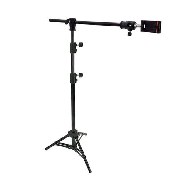 سه پایه T حرفه ای تاشو 2 متری به همراه هولدر نگهدارنده 360 درجه مناسب تولید محتوا (پس کرایه)