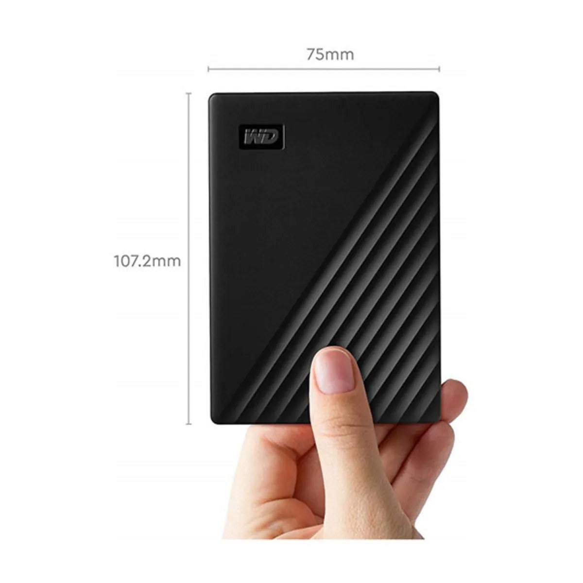 هارد اکسترنال وسترن دیجیتال مدل My Passport ظرفیت یک ترابایت دارای رابط USB Type-A 3.2