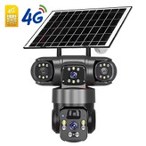 دوربین سیم کارتخور خورشیدی 8 مگاپیکسل 3 لنز 3 تصویر V380 X4 اصلی جدید
