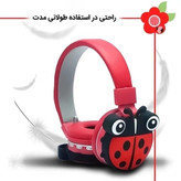 هدفون بلوتوثی فانتزی عروسکی سیلیکونی مدل کفشدوزک قیمت عالی
